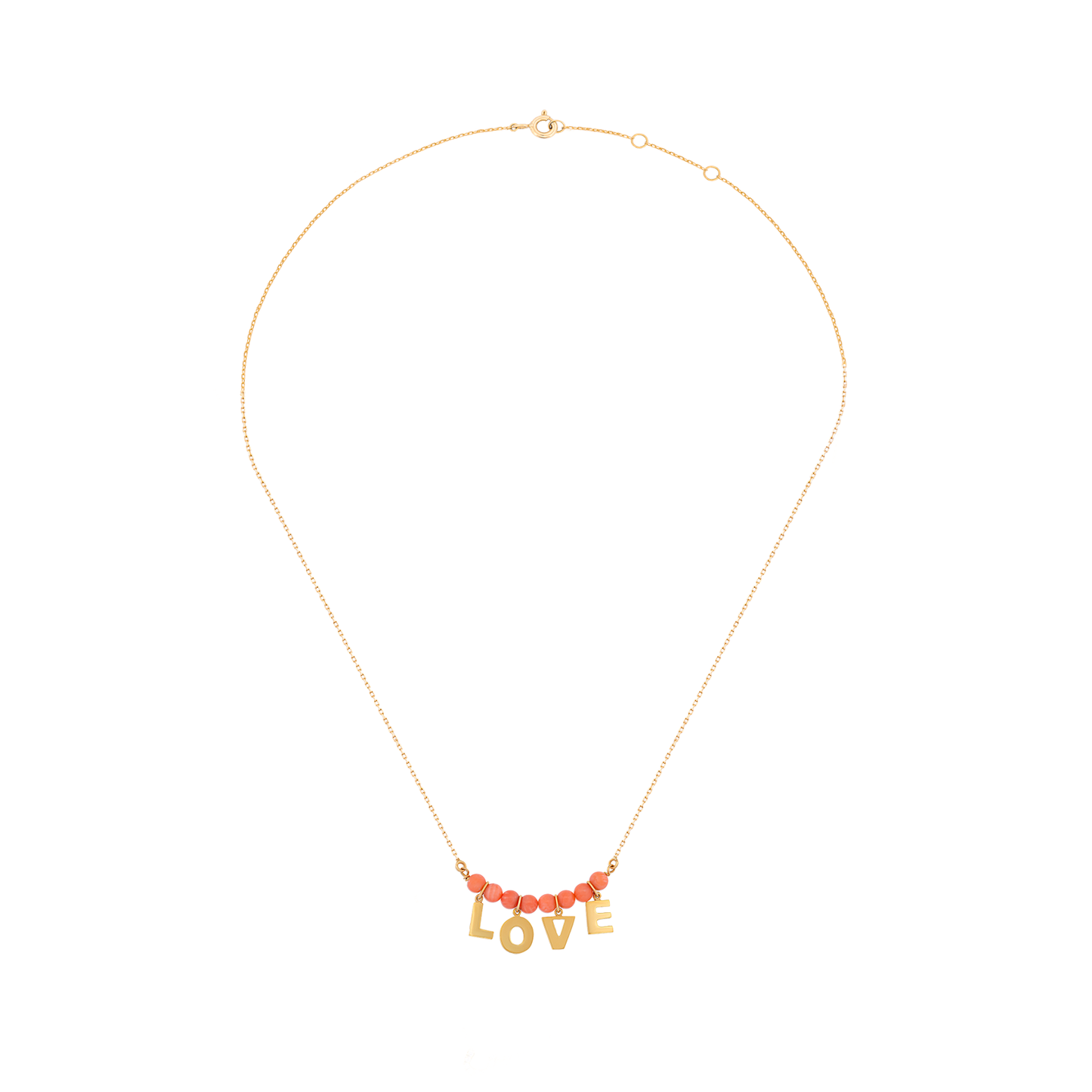 18K Gold "LOVE" Pendant Necklace