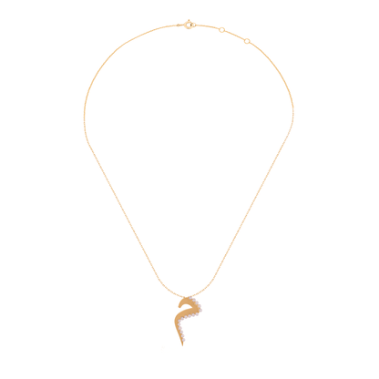 The Pearl-Contoured Calligraphic Pendant