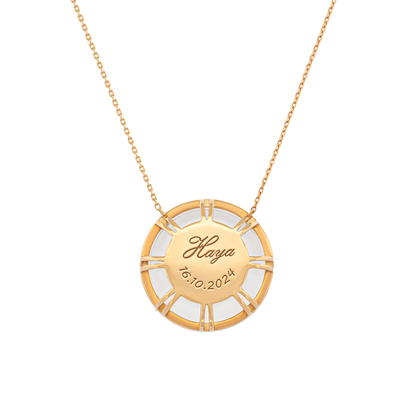 18K Gold Fingerprint Memorial Pendant