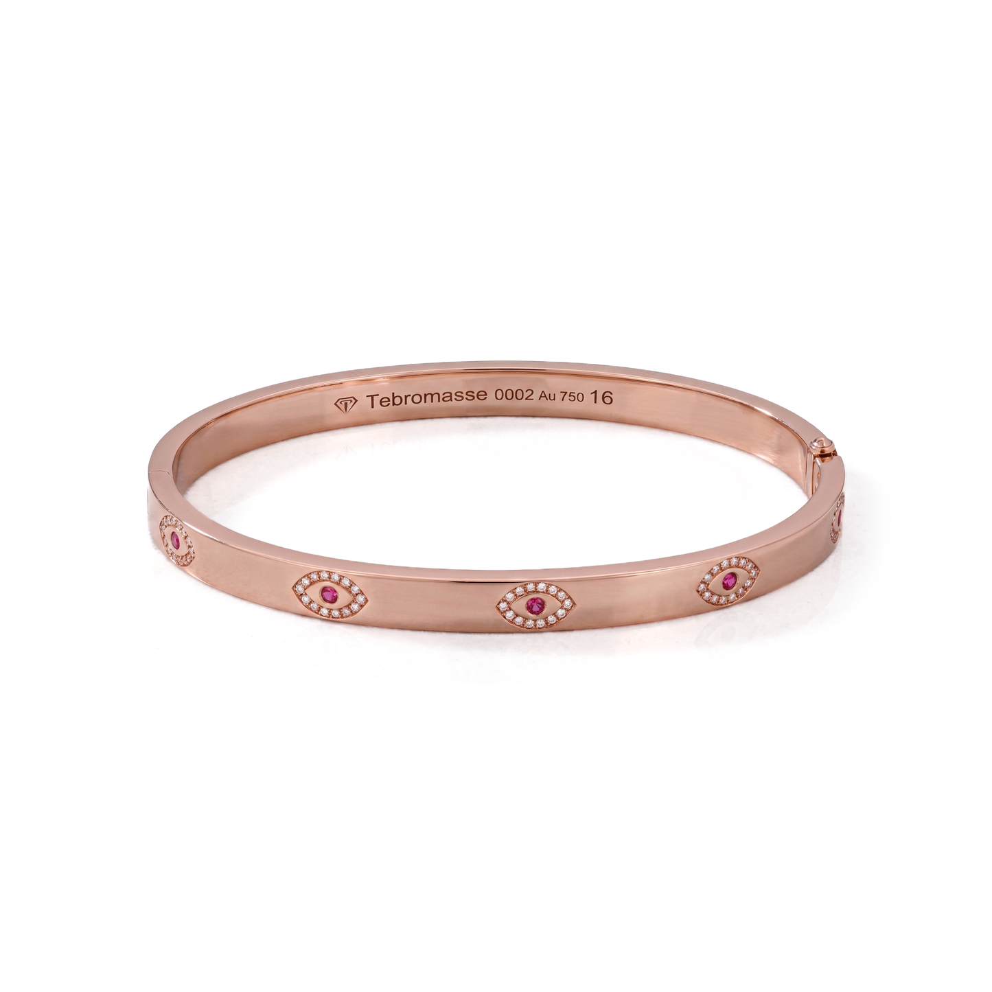 18K Rose Gold Evil Eye Bracelet