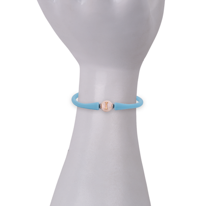 Mother of Pearl & Gold "I" Initial Bracelet