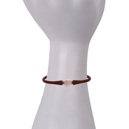 Mother of Pearl & Gold "SH" Initial with Diamonds Bracelet