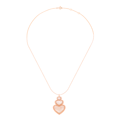 18K Rose Gold Mother of Pearl Pendant Necklace