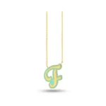 Letter F gold Pendant